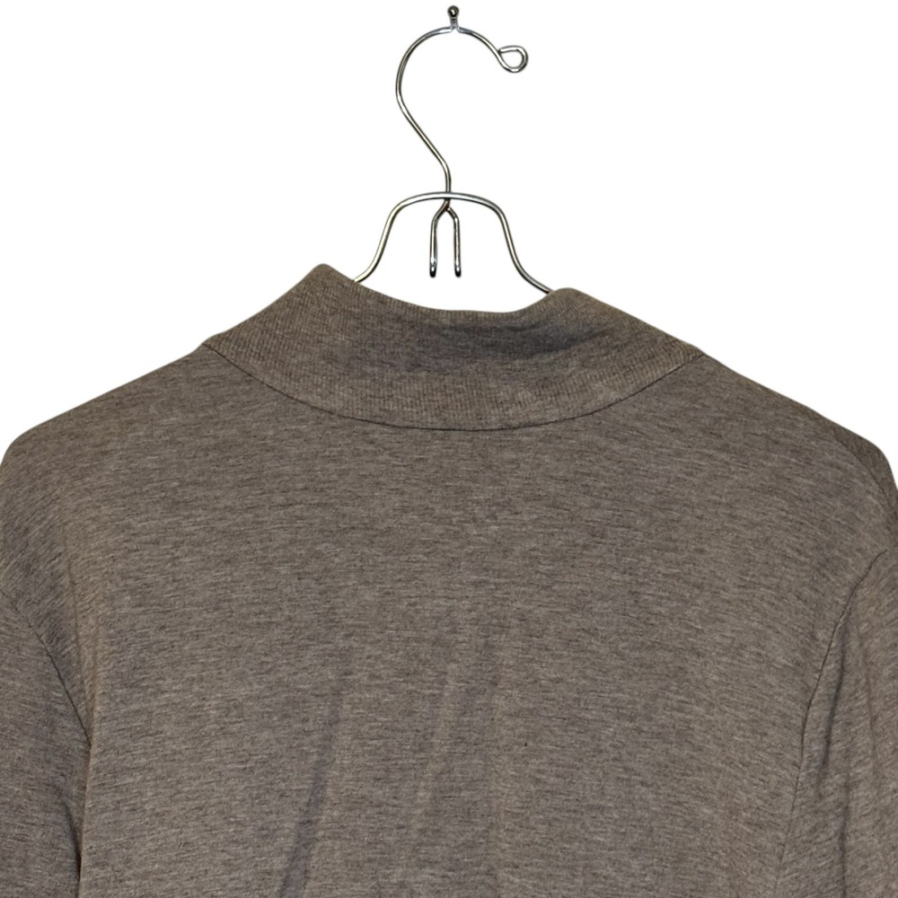 Cabi Women's Jacket Taupe Peplum Zip Mock Neck Snap Front Weekend Topper Medium - Picture 7 of 8